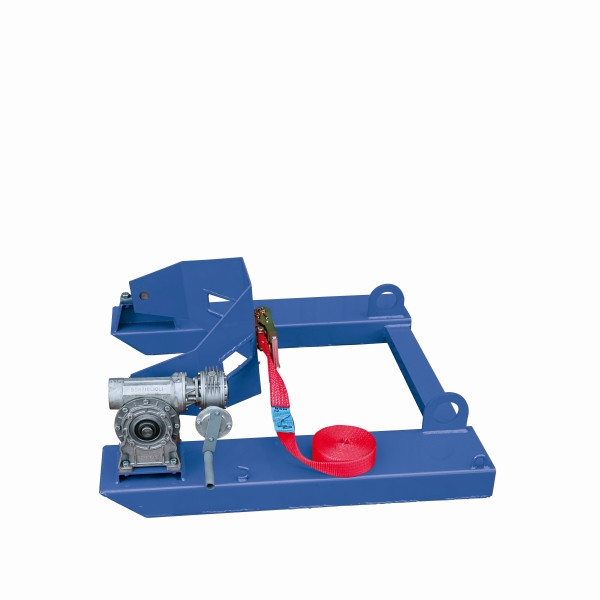 Eichinger Industrie Fass- und Tonnenkipper, Kurbel, 1 x Fass enzianblau, 22310100000097
