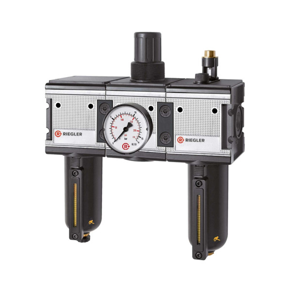 Riegler Wartungseinheit 3-teilig »multifix« mit Metallbehälter, BG 4, G 3/4, 133129