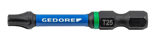 GEDORE 666 TR50 T25-02 Torsions-Bit-Satz TX T25, Länge 50 mm, VE: 2 Stück, 3517543