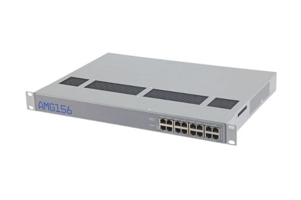 AMG Systems Industrieller PoE-Injektor, 8 10/100/1000BT RJ45 mit 30W PoE gemäß 802.3at, 240W Max, Integriertes Netzteil, AMG156-8GAT-P240