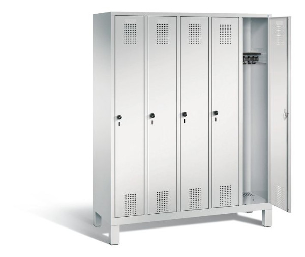 C+P Spind Evolo, 5 Abteile, H1850xB1480xT500 mm, Lichtgrau, 48010-50 S10001