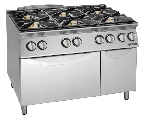 Bartscher Gasherd 900 6 Flammen EBO, Pilotflamme, 2992481