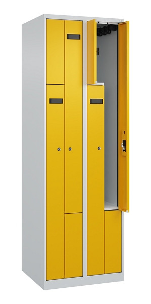 C+P Z-Spind Evolo PLUS, 4 Fächer, 1850x600x500mm, 7035/1004, Zylinderschloss, 049003-204 S10027