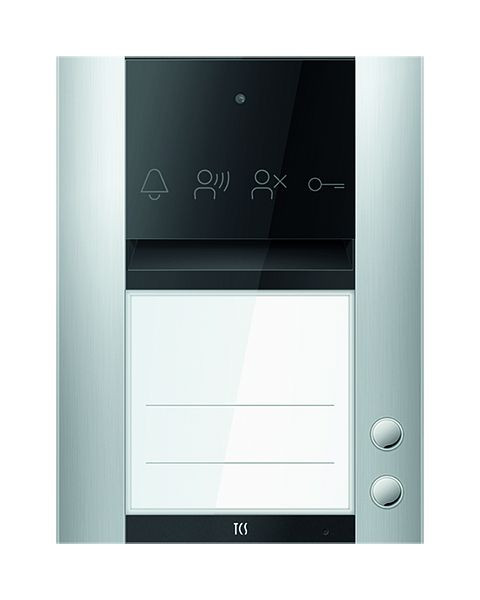 TCS Türkontrollsystem PES PRO Audio Außenstation 2T 1Saplte AP EN silber, ASA110102-0010