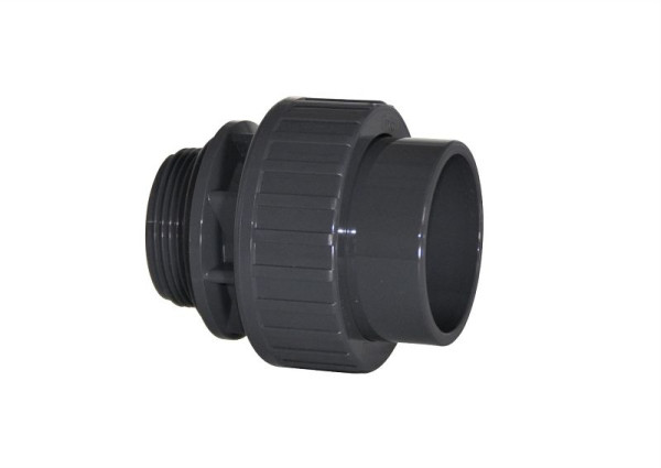 OKU PVC Übergangsverschraubung, PN 10 Ø 50 mm x 1 1/ 2" AG Außengewinde mit O-Ring, 100432