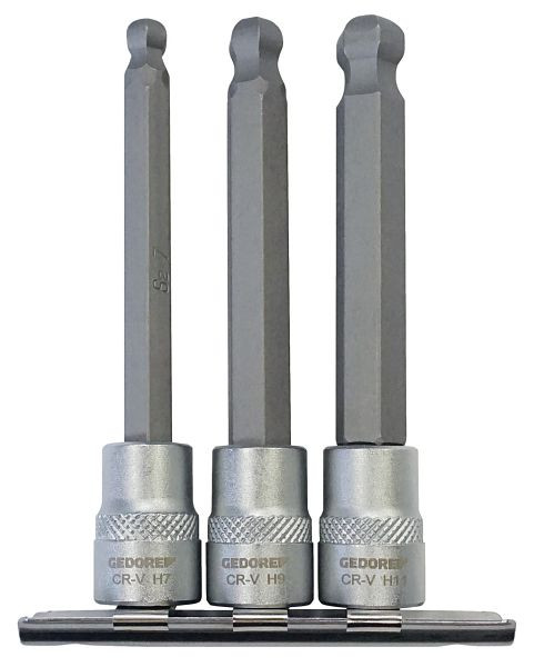 GEDORE KL-4021-310 Schraubendrehereinsätze-Satz 3/8" mit Kugelkopf, 3405494