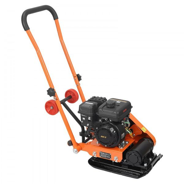 VEVOR Benzin Rüttelplatte, 2 PS 79 CC, 5250 U/min, 8 kN, 410x315 mm Platte, für Pflasterarbeiten & Asphalt, RYPBYSJ20HPW5XY34001V0