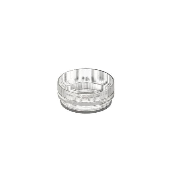 APS Schale THE GRID - Glas, Ø 12,5 cm, Höhe 5,5 cm, 350 ml, stapelbar, mikrowellengeeignet, 19002