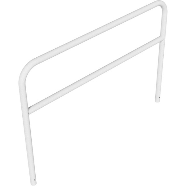 Stein HGS Anlehnbügel/Absperrbügel -Sylt-, 1400mm/2000mm, ohne Farbe, mit Querholm, Bügel: Ø 60 mm, 21952