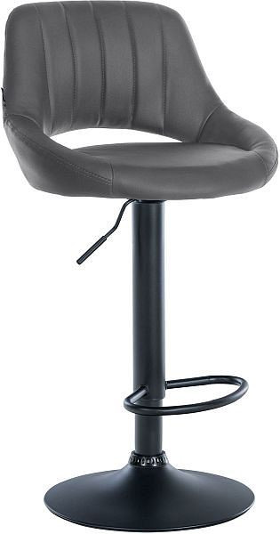 CLP Barhocker Milet Kunstleder schwarz, grau, 322421