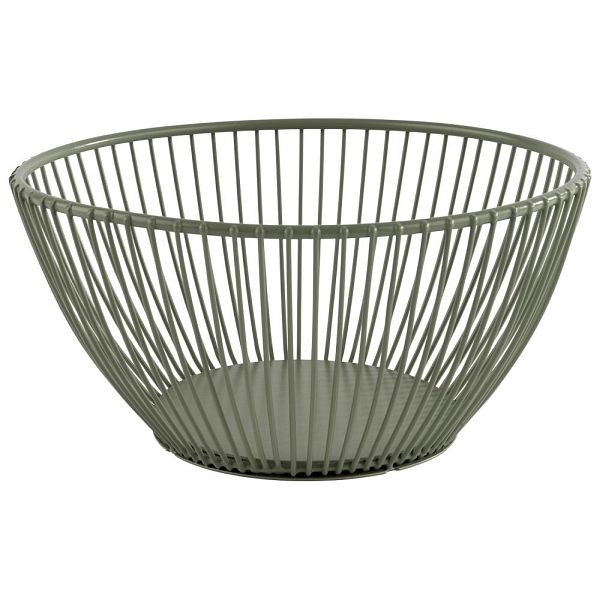 APS Korb -SVART- in smoke green Ø 17 cm, Höhe: 8 cm, 30470