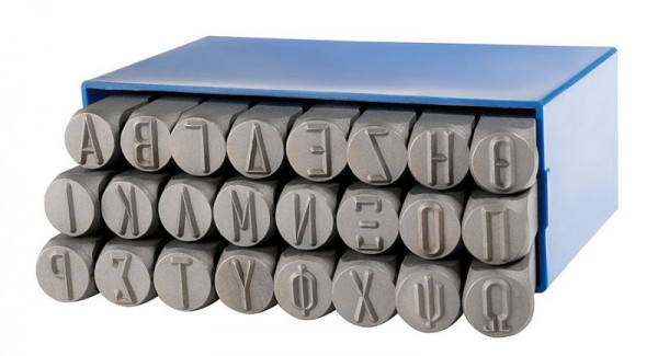 GRAVUREM Schlagbuchstaben (GRIECHISCHES ALPHABET), Schrifthöhe: 7 mm, 10607000