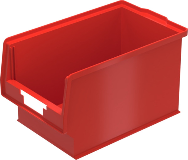 BITO Sichtlagerkasten PK Set inklusive Etikett /PK401 350x210x200 rot, inklusive Etikett, 10 Stück, C0250-0014