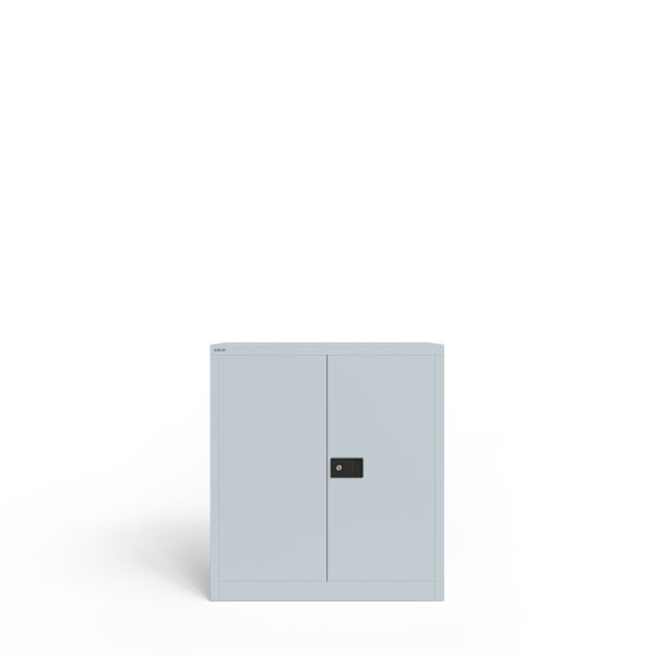 Bisley Flügeltürenschrank Universal, 1 verzinkter Fachboden, 2 OH, Farbe lichtgrau, HC402S1G645