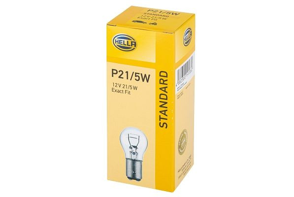 HELLA Halogen-Glühlampe, P21/5W, Standard, 12V, 21/5W, Sockelausführung Glühlampe: BAY15d, Schachtel, 8GD 002 078-121