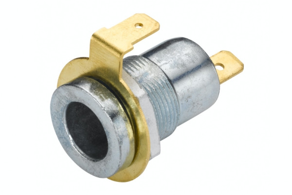 HELLA Steckdose, 1-polig, Flachsteckanschluss, Stecker: Flachstecker, Länge: 42mm, Aluminium, bronze, DIN/ISO: 4165, 8JB 001 946-041