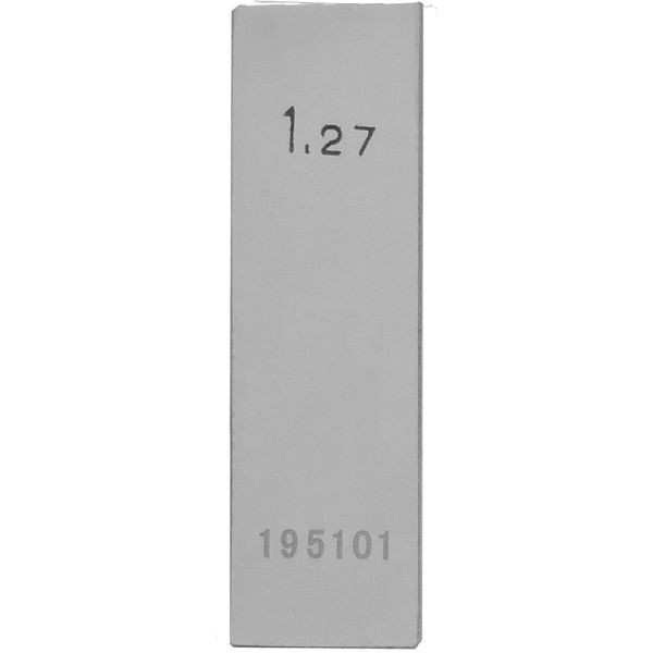 STEINLE Einzel Parallel Endmaß Stahl 1,27 mm, DIN EN ISO 3650 mit Toleranzklasse: 1, 42020039