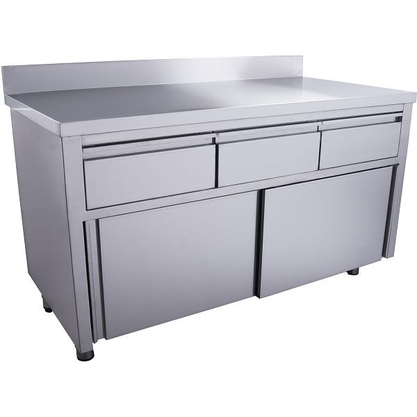 Saro Schiebetürenschrank - 3 Schubladen 1600x700 mm Aufkantung, 700-2315