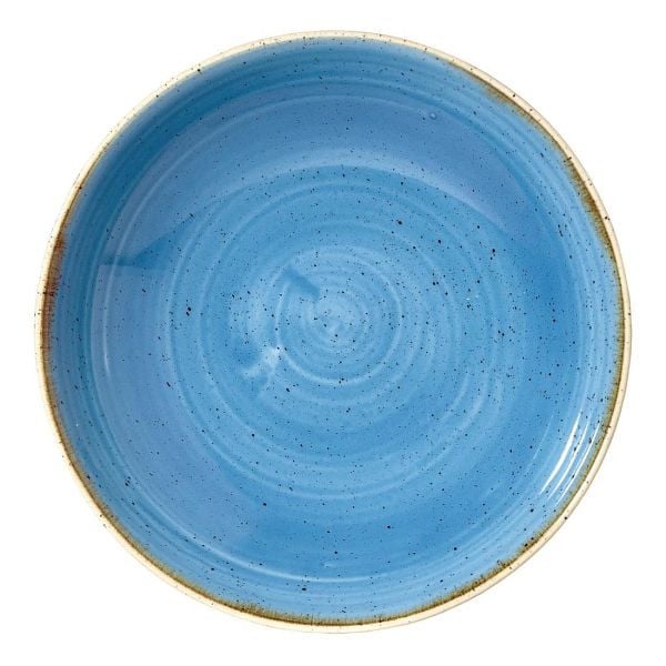 Churchill Stonecast, runde Coupe-Schüssel, Kornblumenblau, 248 mm, (12 Stück), DF776