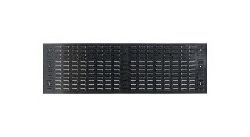 ADB Schlitzplatte, waagerechte Kiemenschlitzung, L1482xB456mm, Farbe grau, RAL 7016, 23077