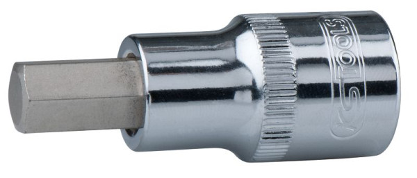 KS Tools 1/2" CHROMEplus Bit-Stecknuss Innensechskant, kurz, 9/32'', 918.1704