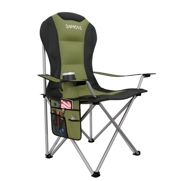 24MOVE Campingstuhl Salvador faltbar Camping Klappstuhl gepolstert inkl. Tragetasche, bis 150kg belastbar, grün, 6101