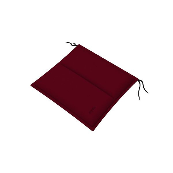 doppler Sitzkissen CITY 48x48x6 cm mit Längssteppung, bordeaux, uni, 5312184413