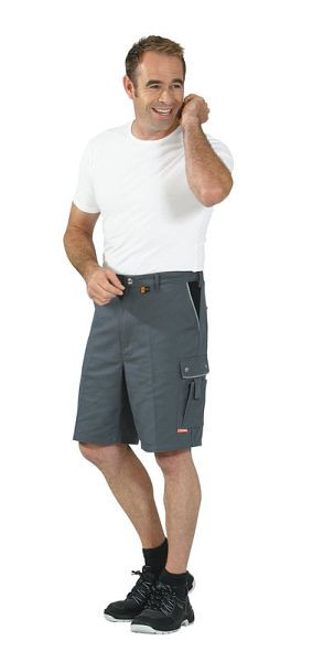 Planam Canvas 320 Shorts, grau/schwarz, Größe S, 2173044