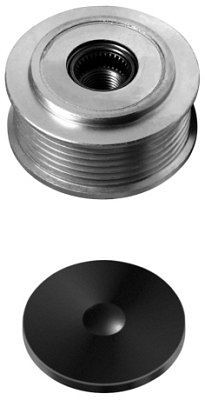 HELLA Generatorfreilauf, Gewindemaß: M16x1,5, Anzahl der Rillen: 6, mit Kappe, 9XU 358 038-241