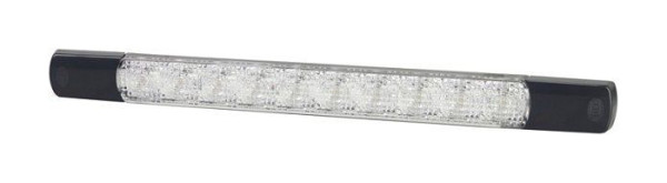 HELLA Zusatzbremsleuchte, Strip Lamp, LED, 24V, Anbau, Scheibenfarbe: glasklar, LED-Lichtfarbe: rot, 2500mm, offene Kabelenden, hinten, 2DA 980 887-411
