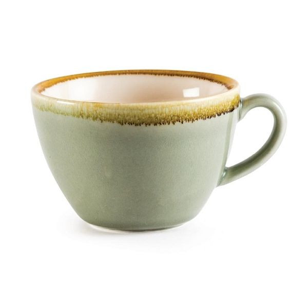 Olympia Kiln Cappuccinotassen Moos 34cl, VE: 6 Stück, GP480