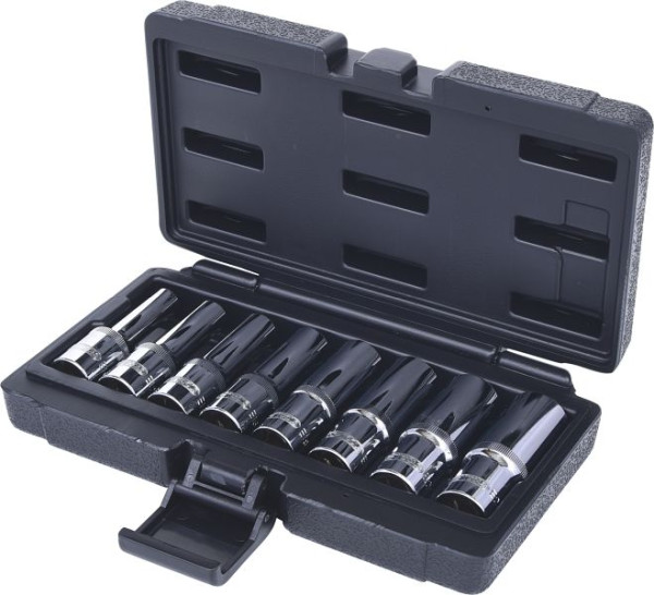 KS Tools 1/2" CHROMEplus Torx-E-Stecknuss-Satz, lang, 8-teilig, 918.4420