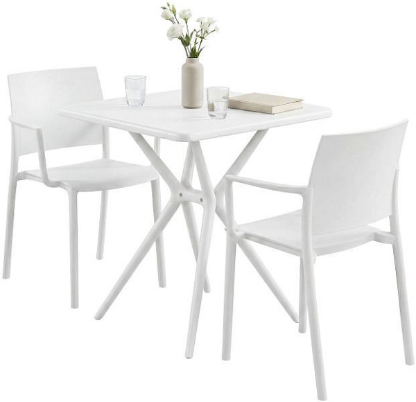 CLP Gartenmöbel-Set Pula, weiß, 328376, 4255716392901