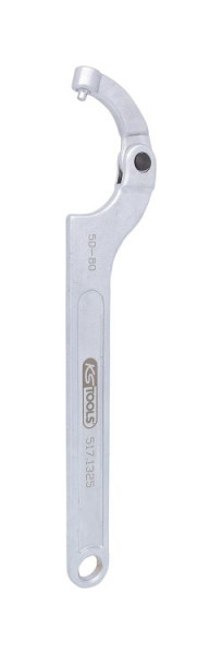 KS Tools Gelenk-Hakenschlüssel mit Zapfen, 50-80mm, 517.1325