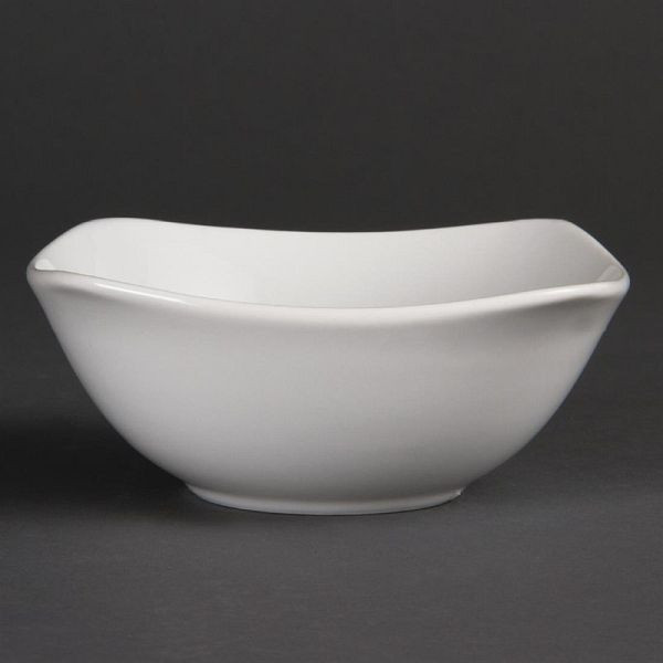 Olympia Whiteware abgerundete quadratische Schalen 14cm, VE: 12 Stück, U173