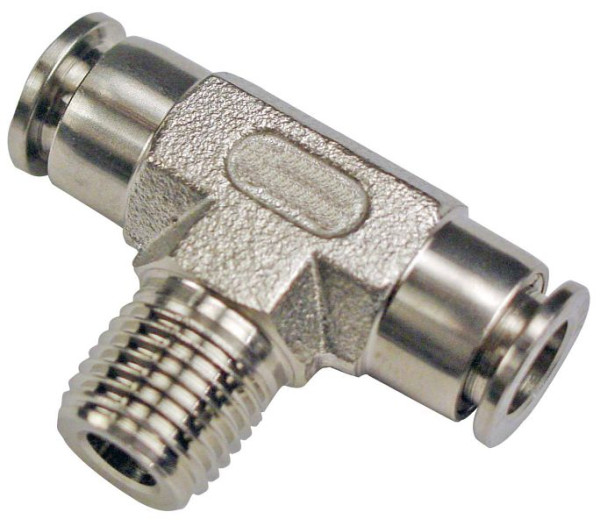timmer BS-TEk-6-1/4-VA, T-Einschraubverschraubung, konisch, Edelstahl, Schlauch-Ø: 6 mm, Gewinde: 1/4'', VE: 10 Stück, 03020077