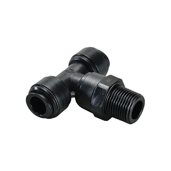 timmer B-TEdk-8-3/8-KU-H2O, T-Einschraubverschraubung konisch, aus Kunststoff, drucklos einstellbar, für Wasser, VE: 10 Stück, 03080446