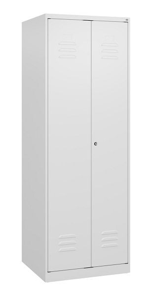 C+P Umkleidespind Classic PLUS, Doppel-Spind, 2 Abteile, 1700x600x500mm, 9016/9016, Zylinderschloss, 0800027-20P S10025