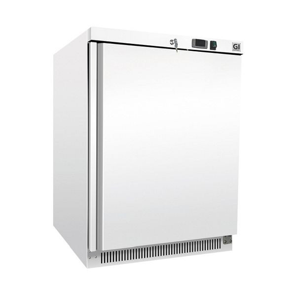 Gastro-Inox Kühlschrank aus weißem Stahl 200 Liter, statisch gekühlt, Nettokapazität 140 Liter, 201.108