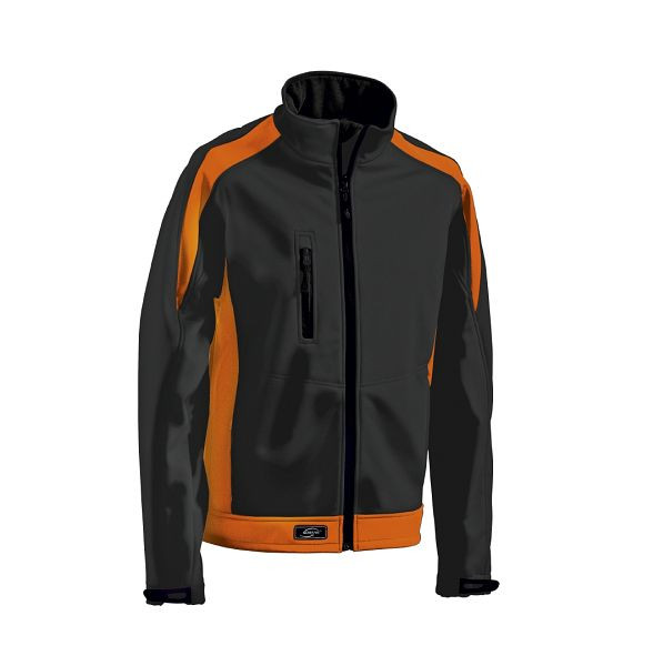 Korsar Softshelljacke Athletic schwarz-orange in Größe M, 3370835798