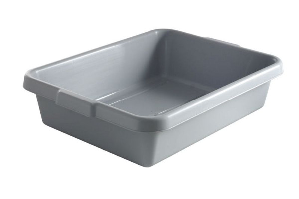 Hendi Transportbox 555x410x130 mm, grau, praktische Tragegriffe, 552001
