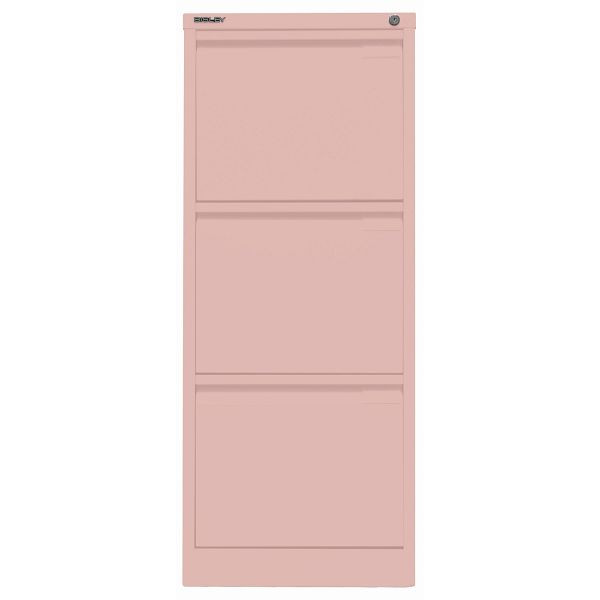 Bisley Hängeregistraturschrank, einbahnig, 3 HR-Schubladen, 620 pastellpink, 3633620