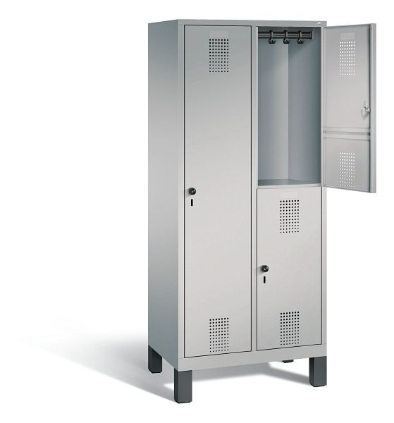 C+P Kombi-Spind Evolo, H1850xB810xT500mm, Farbe: Weißaluminium, 48610-22 S10030