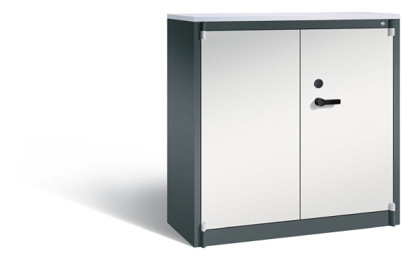 C+P Feuergeschützter Schrank Certos, H1226xB1200xT500 mm, Anthrazit/Grau/DBS Hellgrau, 1181-00 S10546
