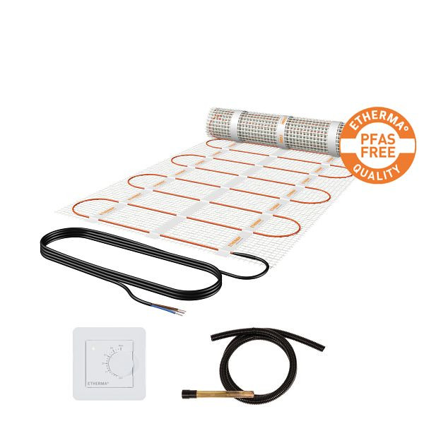 Etherma Netzheizmattenset, 1,0m², 50x200cm, PFAS frei, inkl. eBASIC, 150W, 230V, 46150