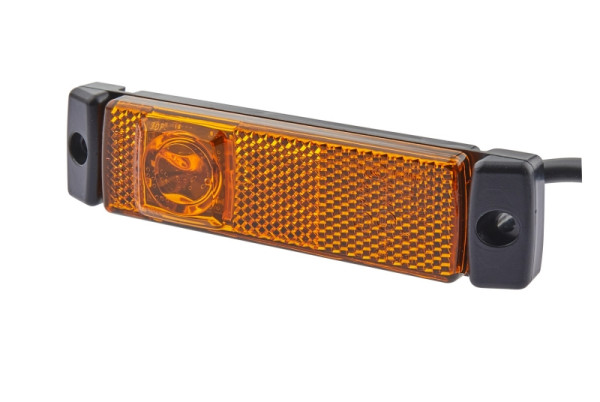HELLA Seitenmarkierungsleuchte, LED, 24V, Schraubanschluss/Anbau, gelb, LED-Lichtfarbe: gelb, 300mm, Quick Link, 2-polig, rechts/links, 2PS 008 645-611