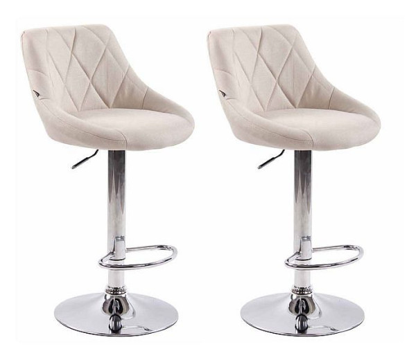 CLP Barhocker Lazio Stoff C, creme, VE: 2 Stück, 307048