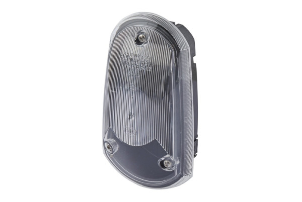 HELLA Zusatzblinkleuchte, Halogen, 24/12V, Schraubanschluss, Lichtscheibenfarbe: glasklar, Stecker: Male, seitlicher Anbau, 2BM 008 355-017