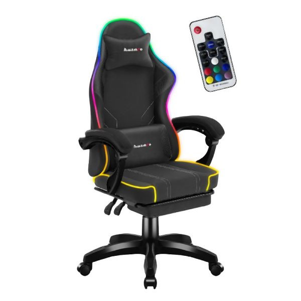 Huzaro Force 3.7 RGB Schwarz Drehstuhl, SeatRest, HZ-FORCE 3.7 RGB BLACK, 5903796019032
