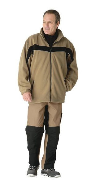 Planam Plaline Fleecejacke, sand/schwarz, Größe XS, 2564040